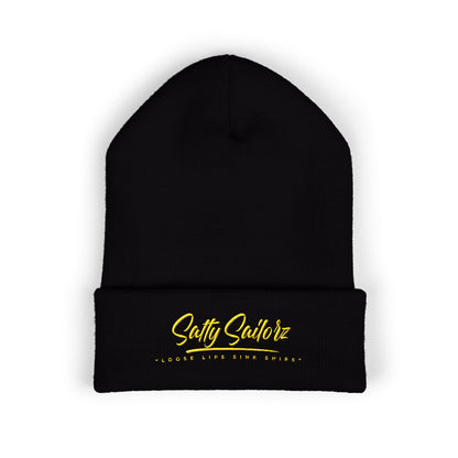 Salty Sailorz Classic Cuffed Beanie - Stylish Embroidered Winter Hat