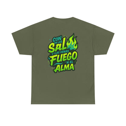"Sigue Con La Marea" Fire & Waves Design