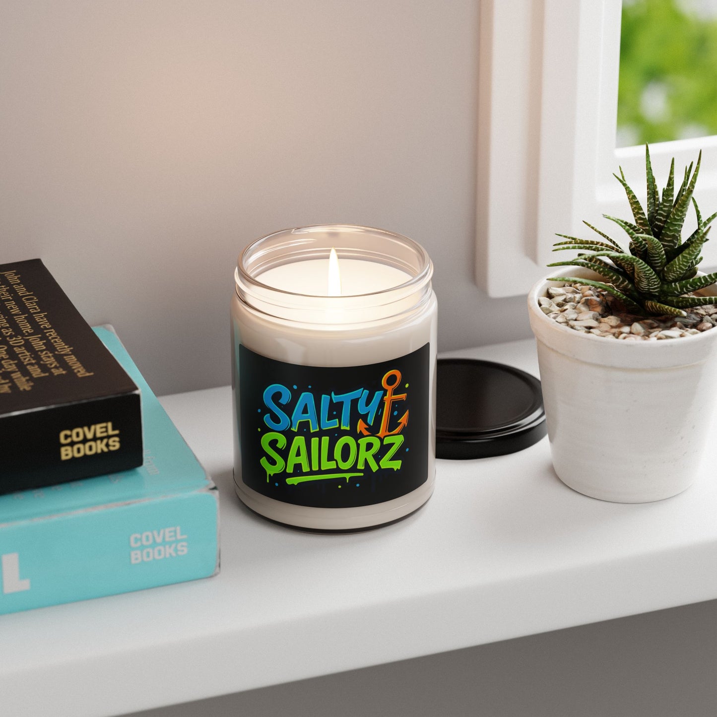 Salty Sailorz Scented Soy Candle - 9oz Nautical Home Decor
