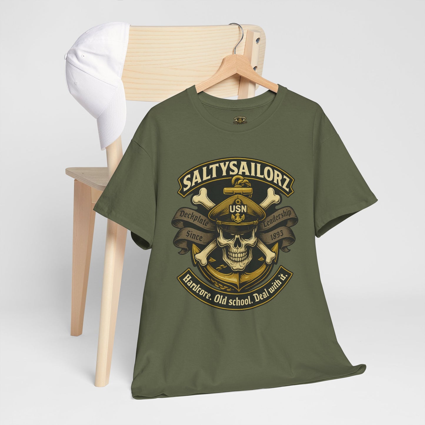 Salty Sailorz Navy - Vintage Nautical Skull