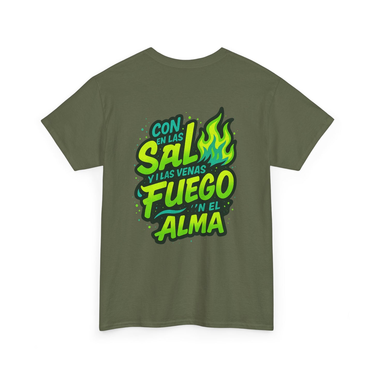 "Sigue Con La Marea" Fire & Waves Design