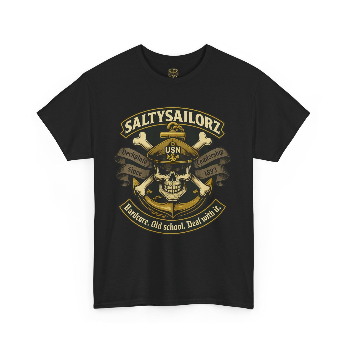 Salty Sailorz Navy - Vintage Nautical Skull